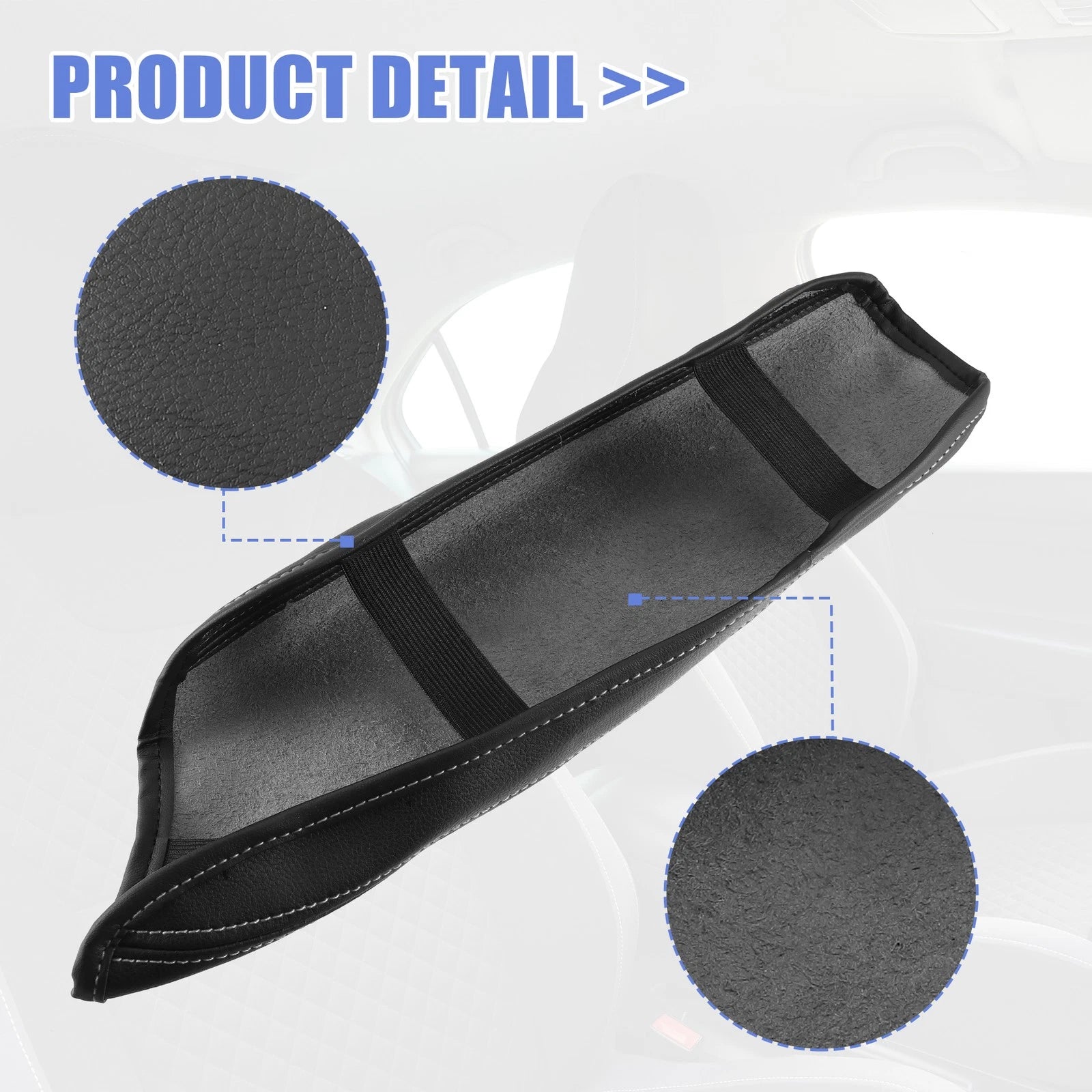 Center Console Armrest Cover for Toyota C-HR (RHD) Gray Line Black
