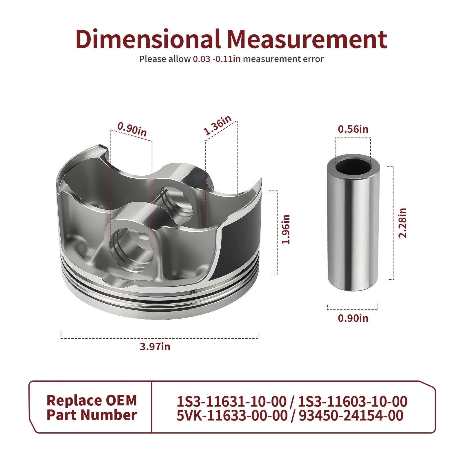 102mm Piston Kit for Yamaha Raptor 700 700R (2006–2014)
