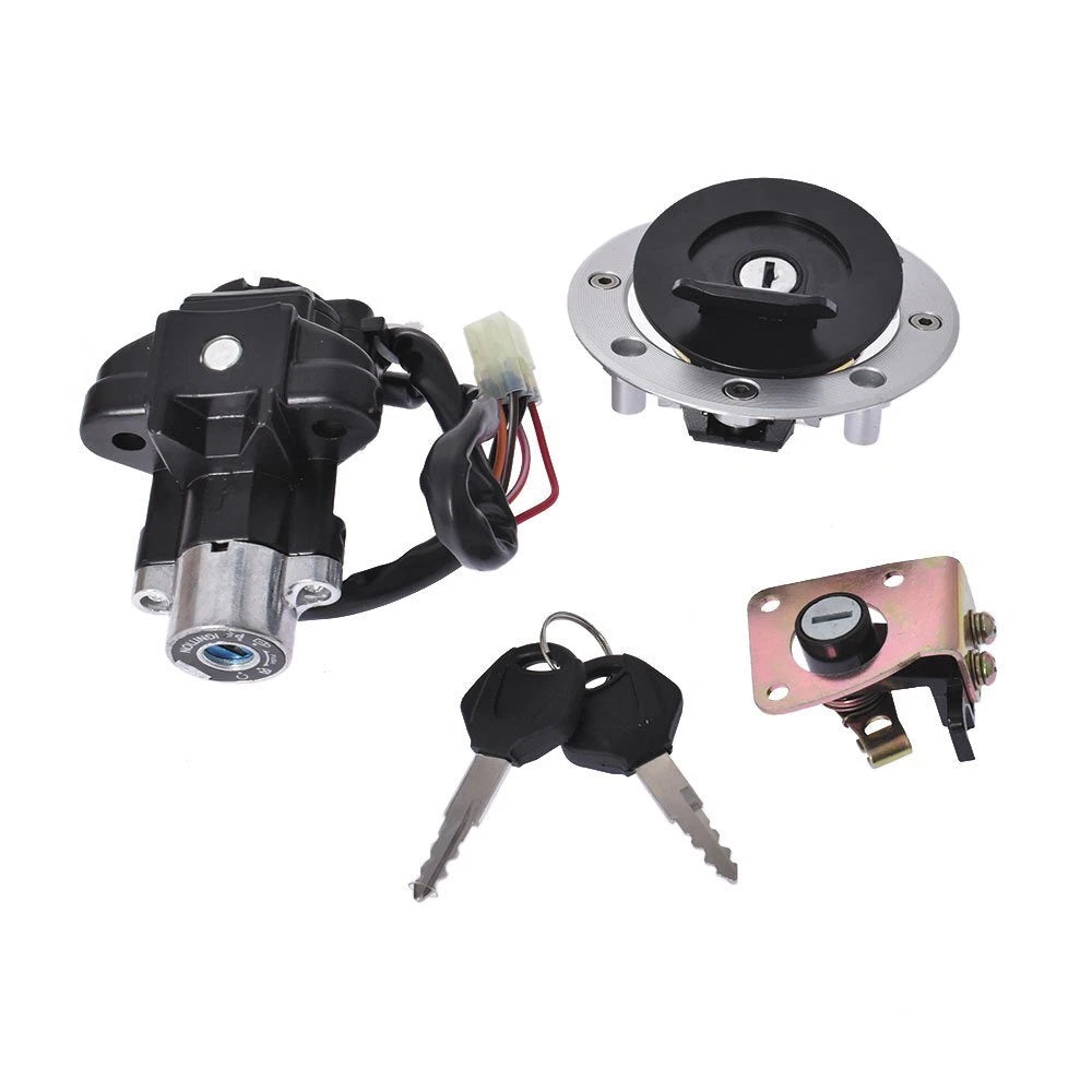 Fuel Gas Cap Ignition Switch Seat Lock Key Set for Suzuki GSXR600 (1997–2000)