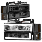 C-LED DRL Headlight + Signal + Amber Corner Lamp for GMC C/K 1500-3500 (1994–2000)