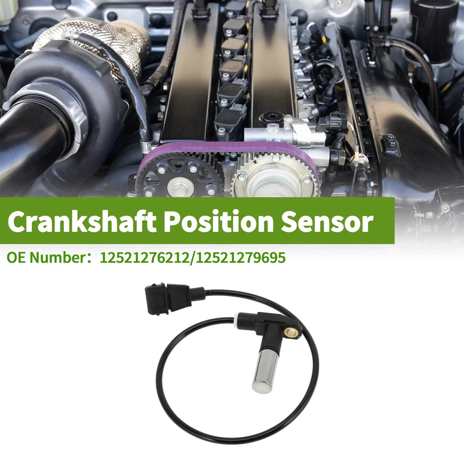 Crankshaft Position Sensor for BMW 325 2.7 (1986-1987) 1 Pc Black