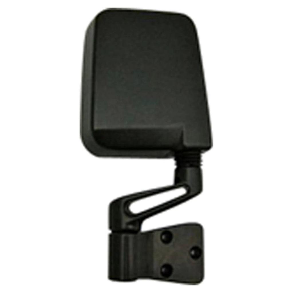 Black Matte Passenger Side Manual Door Mirror for 1987-1995 Jeep Wrangler