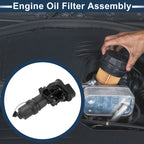 Engine Oil Filter Base Housing Assembly for Volkswagen Jetta (2007–2008) No. 06F115397H