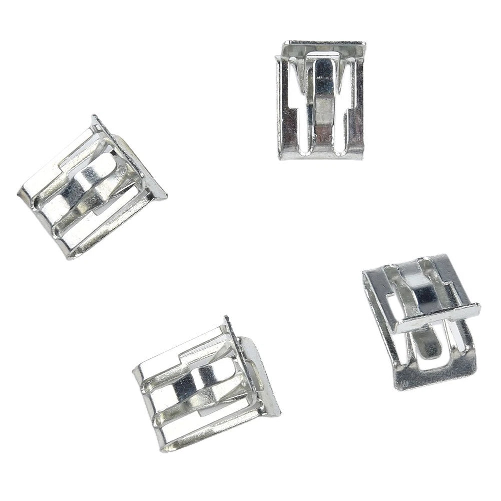 25Pc Set Metal Fastener Clips for Car Retainer Moulding Trim (Universal)