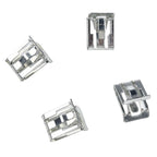 25Pc Set Metal Fastener Clips for Car Retainer Moulding Trim (Universal)