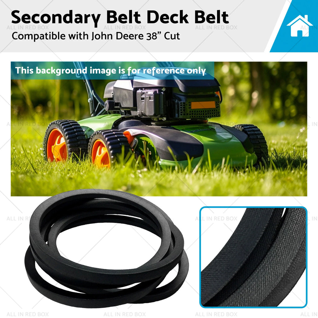 Secondary Belt Deck Belt for John Deere LX188 LX172 (38" Cut) M82462
