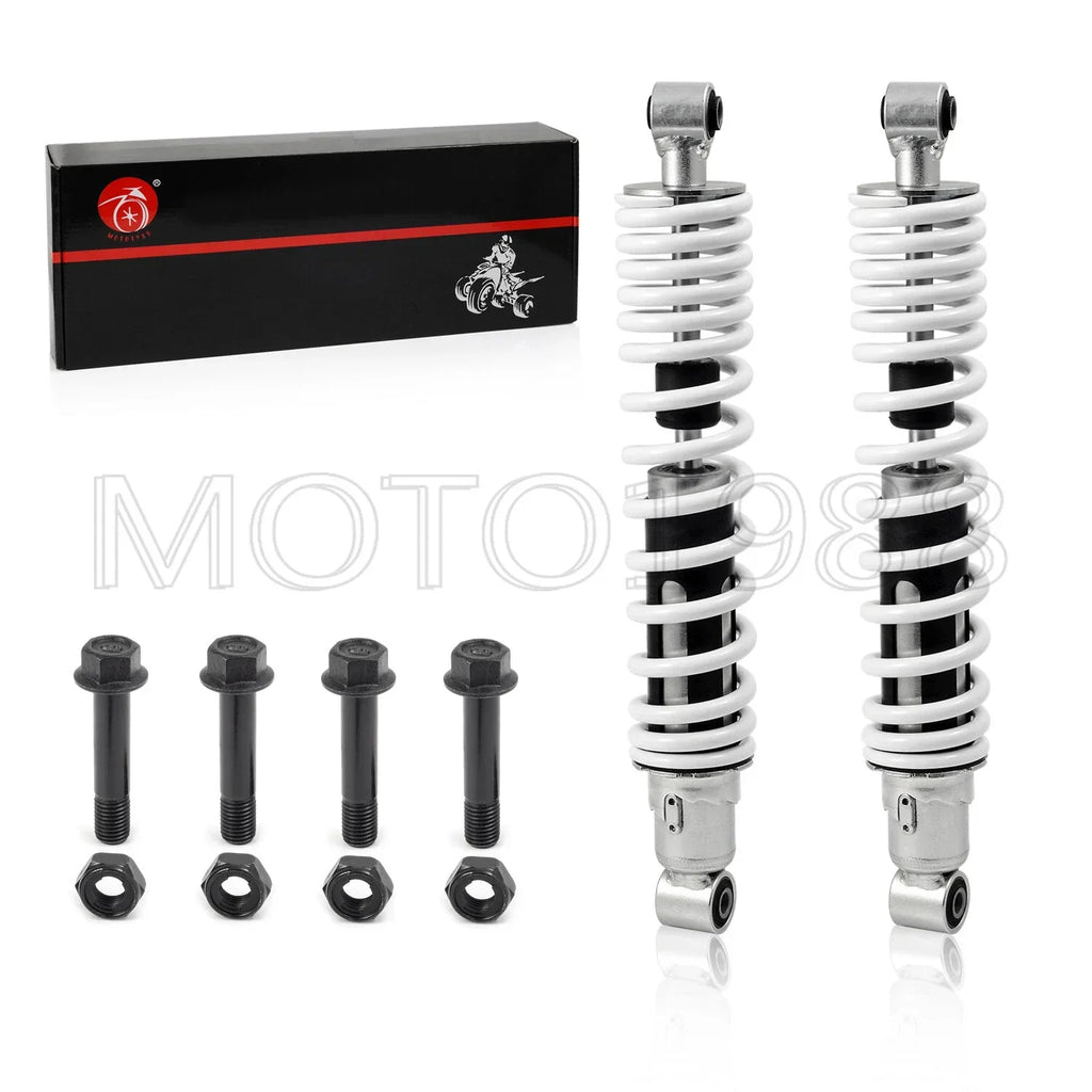 Front Shocks Absorber 2 x For Yamaha Banshee YFZ350 springs WHITE (1987-2006)