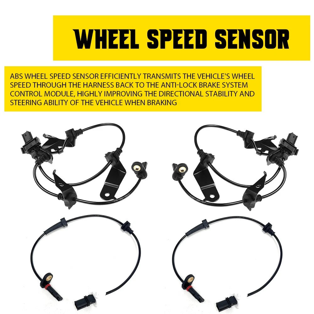 ABS Wheel Speed Sensor Set of 4 for Honda Accord (2008–2012)