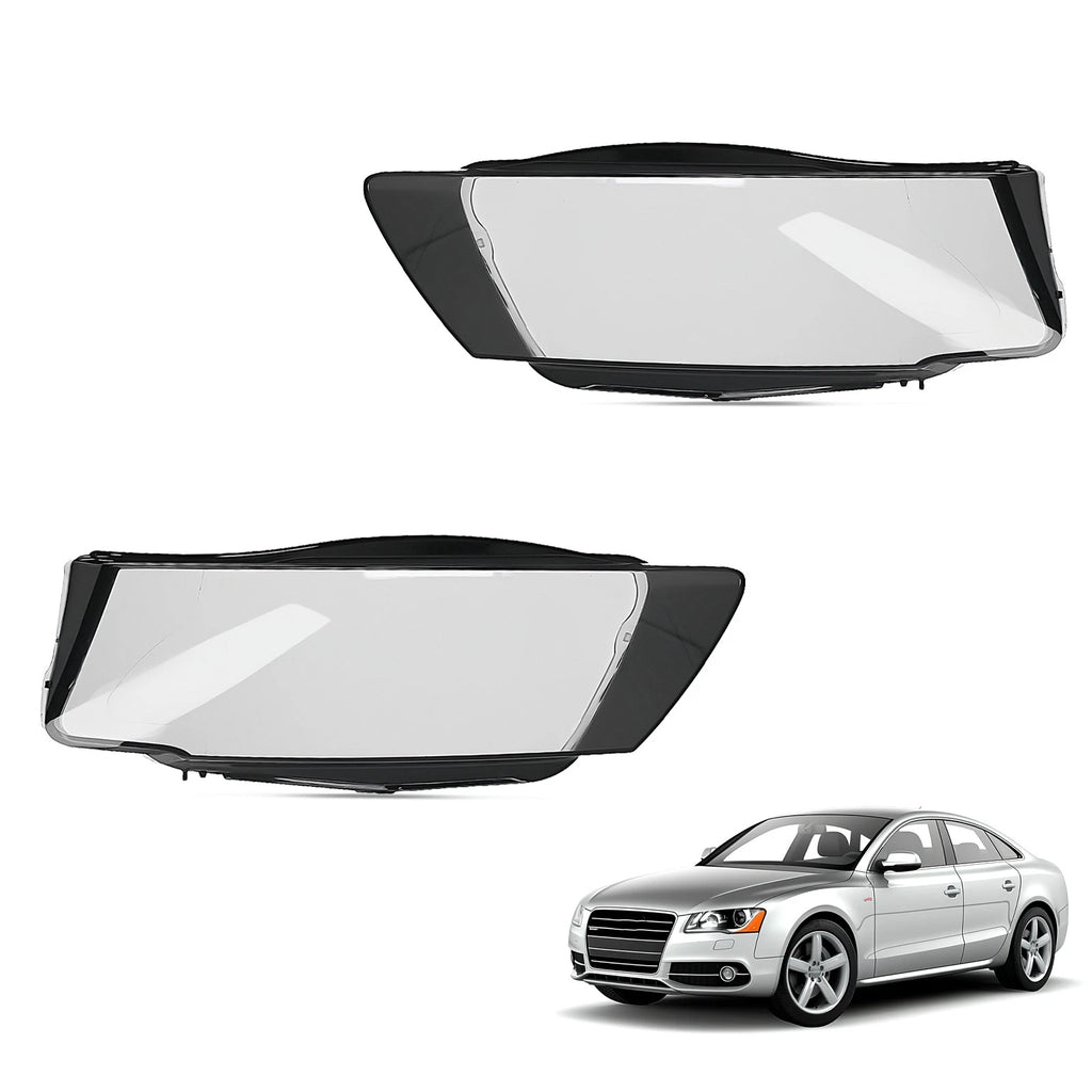 Pair Headlight Lens Cover for Audi A5 S5 RS5 (2008–2012) 8T0941029