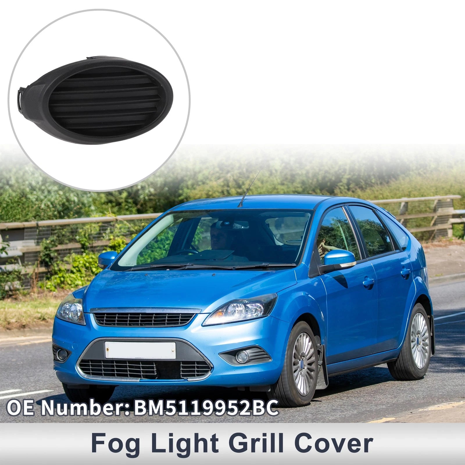 1 Pc Fog Light Grill for Ford Focus (2012–2014) No.BM5119952BC
