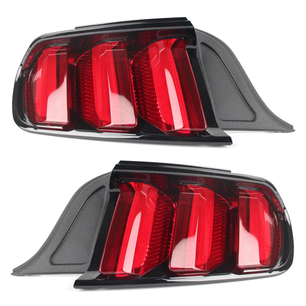 LED Tail Light Set for Ford Mustang (2015–2017) Black Left + Right