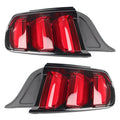LED Tail Light Set for Ford Mustang (2015–2017) Black Left + Right