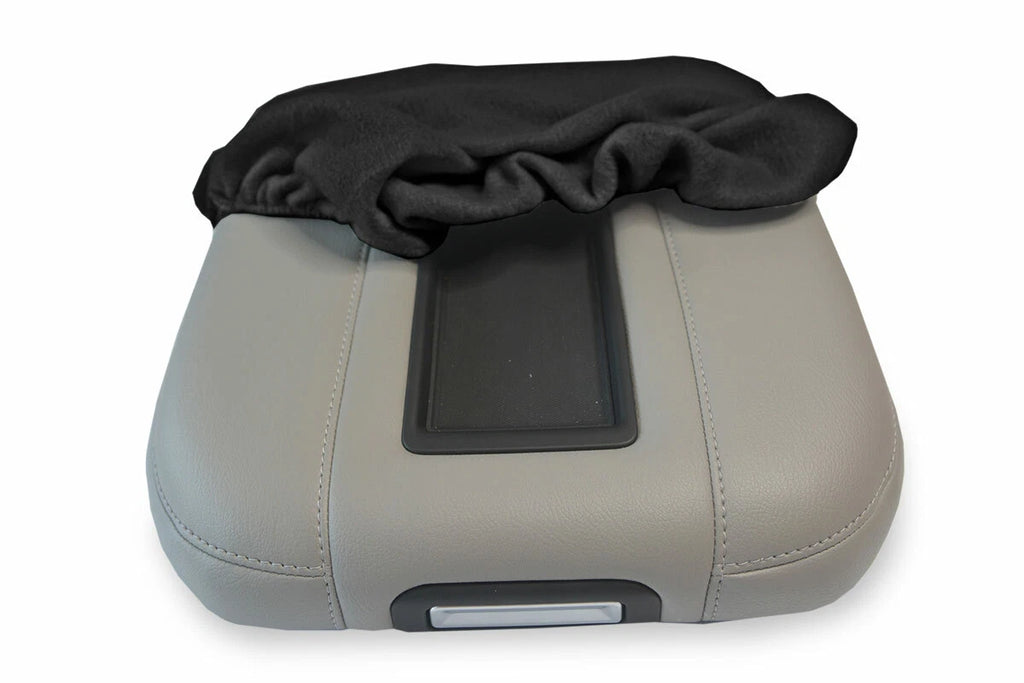 Fleece Console Lid Bucket Seat Cover for GMC Sierra (2019–2020) Black