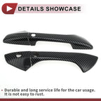 Set of 4 Car Door Handle Covers for Honda Accord (2008–2012) Black ABS