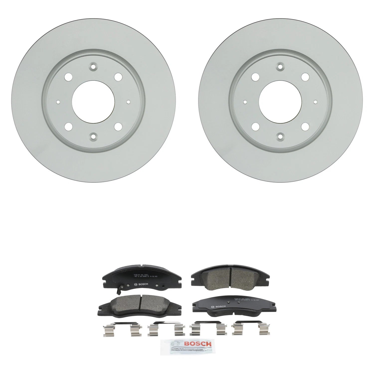 Bosch Front Rotors & Ceramic Disc Brake Pad Kit for Kia Spectra (2000–2009)