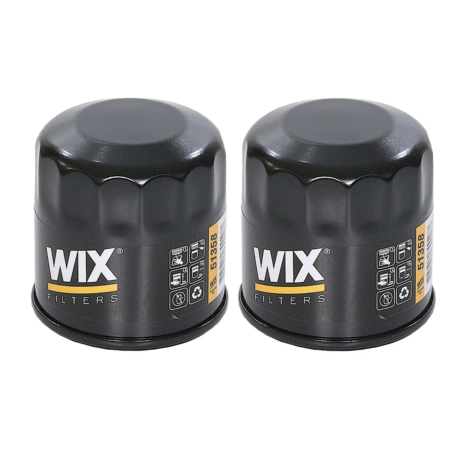 Set of 2 WIX Engine Oil Filters for Chevy Dodge Honda Infiniti Kia Mazda Nissan