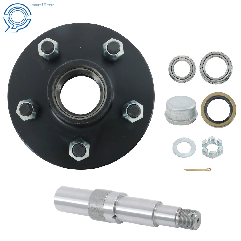 Round Spindle with Trailer Bearing Kit for Trailer (Fits Various Models)