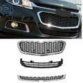 Set of 3 Mesh Grilles for Chevy Malibu (2014–2016)