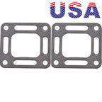 2X Muffler Elbow Riser Manifold Gasket for MerCruiser 4.3L (27-863726)