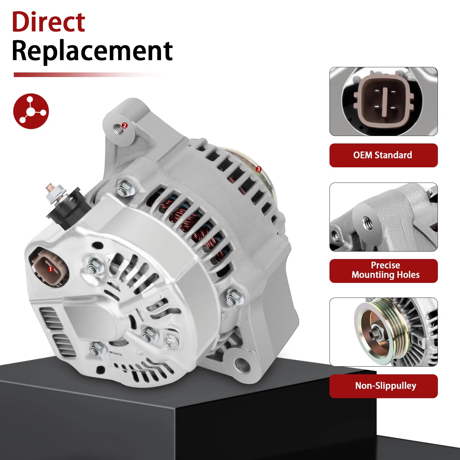 Alternator for Honda CR-V (1997–2001) 2.0L 95Amp