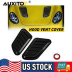 2X Air Flow Intake Hood Scoop Vent Cover for Universal Cars