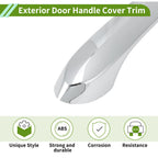 Exterior Door Handle Cover Trim for BMW X3 (2018–2022) Silver Tone
