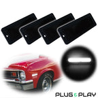 Set of 4 Smoke Lens LED Side Marker Lights for Chevy Nova (1970–1974)