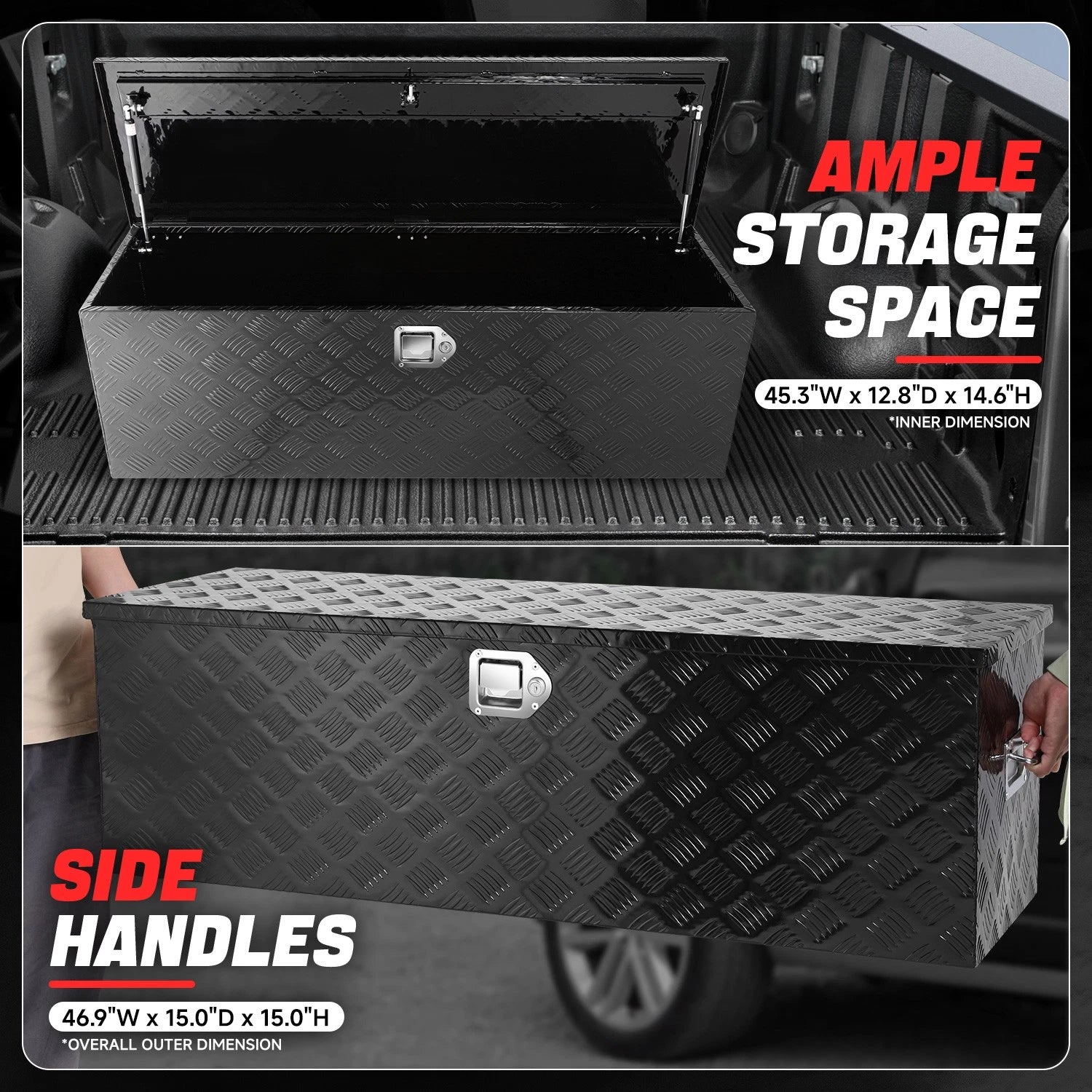 Hydraulic Lift Tool Box for Universal Use (47"L X 15"D X 15"H)