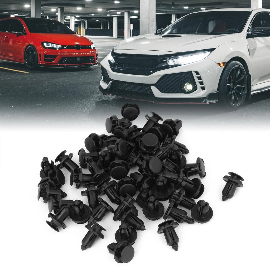 50pcs Nylon Rivet Fastener Clips for Honda (9mm Hole)