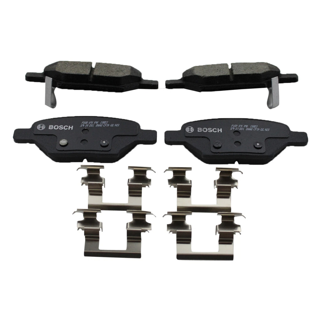 Set of 4 Bosch QuietCast Rear Ceramic Brake Pads for Cobalt HHR Malibu G5 G6 Aura Ion (2005–2010)