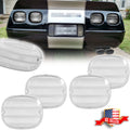 Set of 4 Clear Rear Tail Light Lenses for Chevy Corvette C4 (1990–1996)