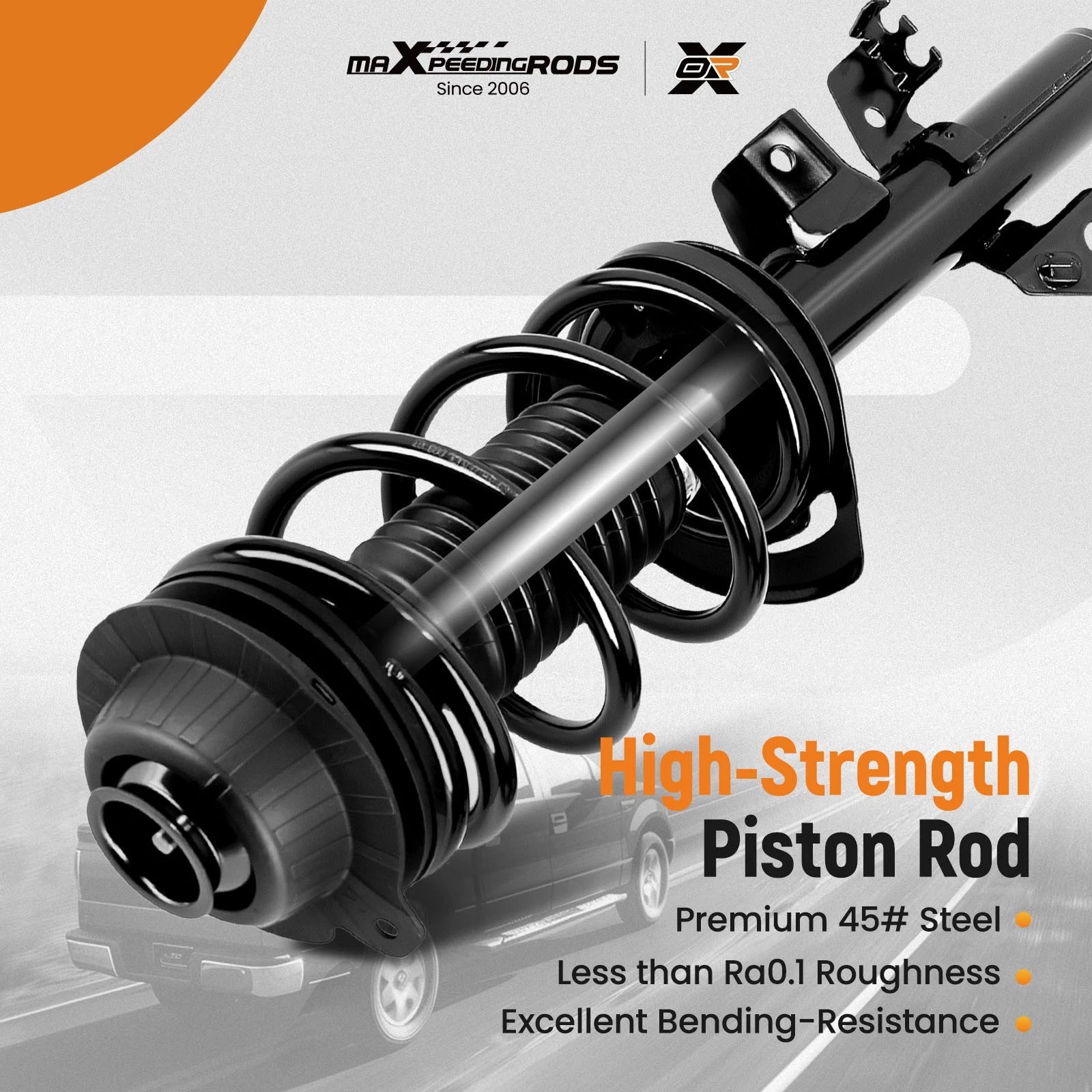 Set of 4 Struts w/Coil Spring Assembly for Jeep Cherokee (2014–2018)