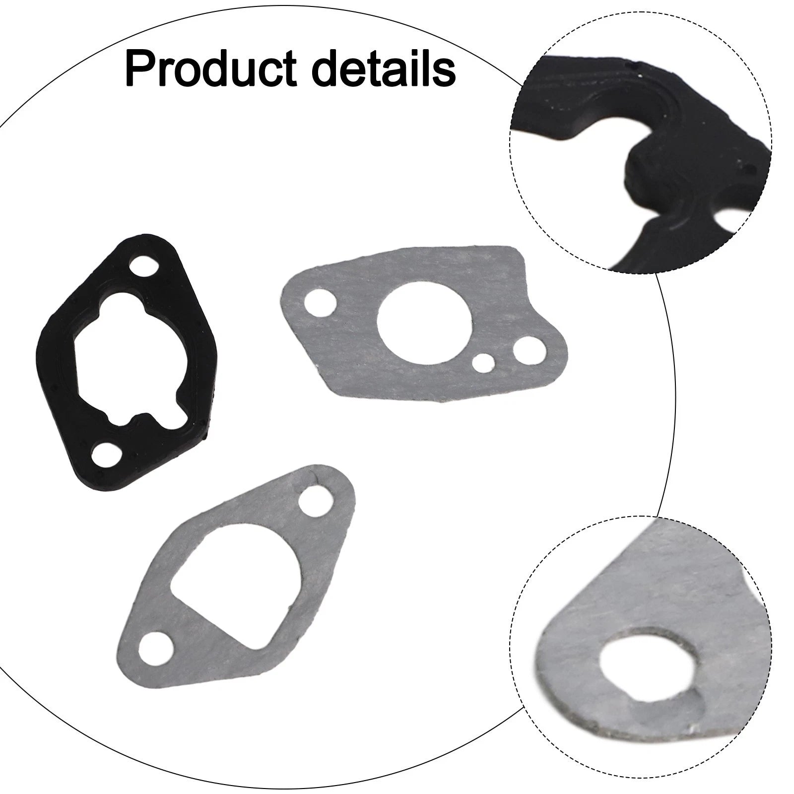 Set of 3 Carburetor Gaskets for Garden Carburetor