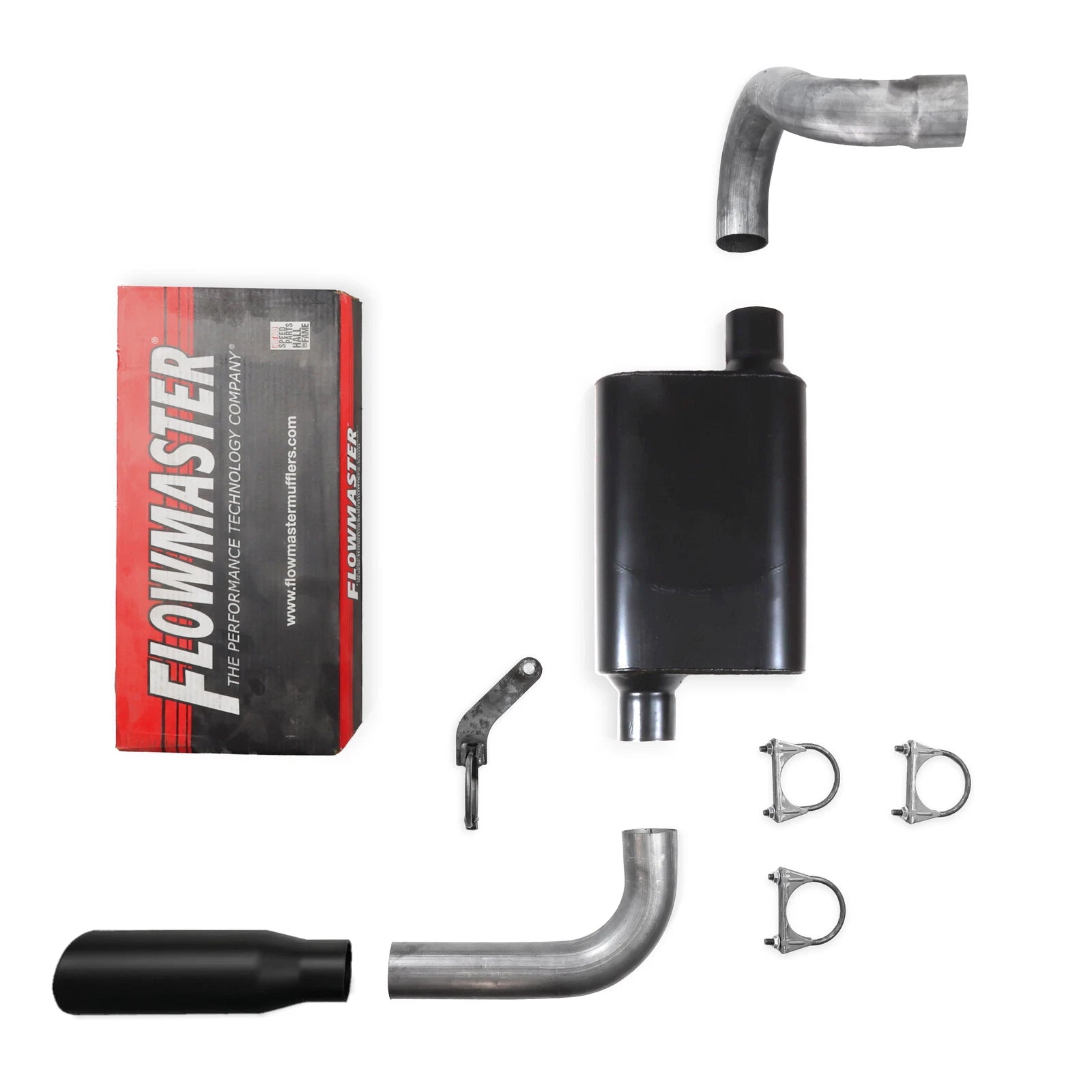 2.5" Single Exhaust Kit for Jeep Wrangler (2018–2025) Flowmaster 40 Series Tip