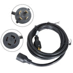 15ft Generator Power Extension Cord with Power Inlet Box for NEMA L14-30