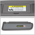 OE Style Left Driver Sun Visor for Honda Civic (2006–2011) Grey