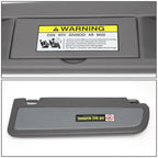 OE Style Left Driver Sun Visor for Honda Civic (2006–2011) Grey
