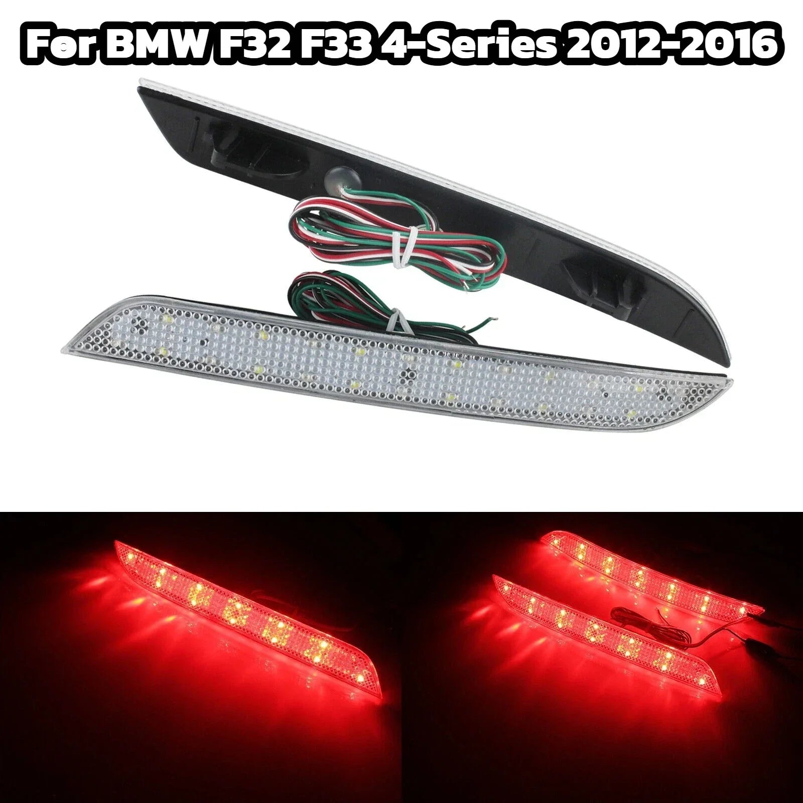 LED Rear Bumper Reflector Brake Light for BMW F32 F33 4-Series (2012–2016)