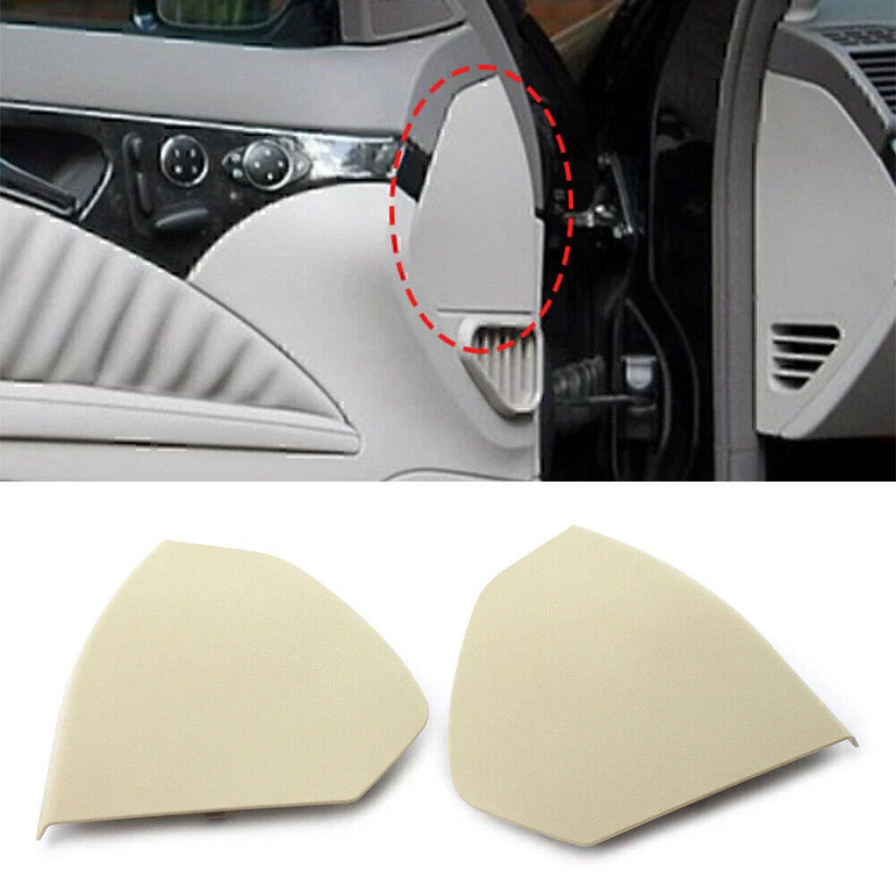 Front Door ABS Upper Cover 1 Pair Beige for Mercedes W211 E-Class (2003-2009)