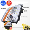 HID Headlight for Cadillac CTS (2008–2014) Chrome Driver LED DRL LH