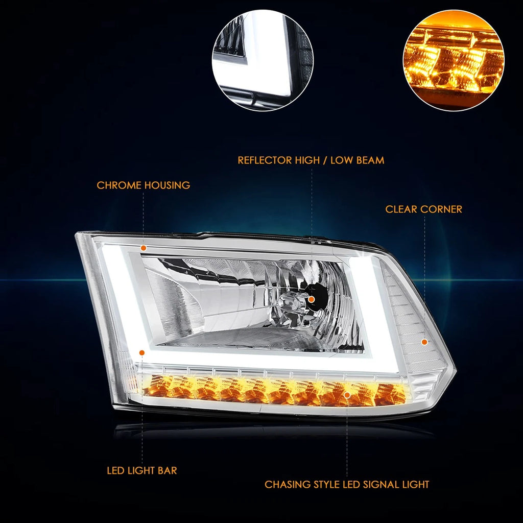 3D LED Tube Bar Tail Lights for Tacoma (2005–2015)