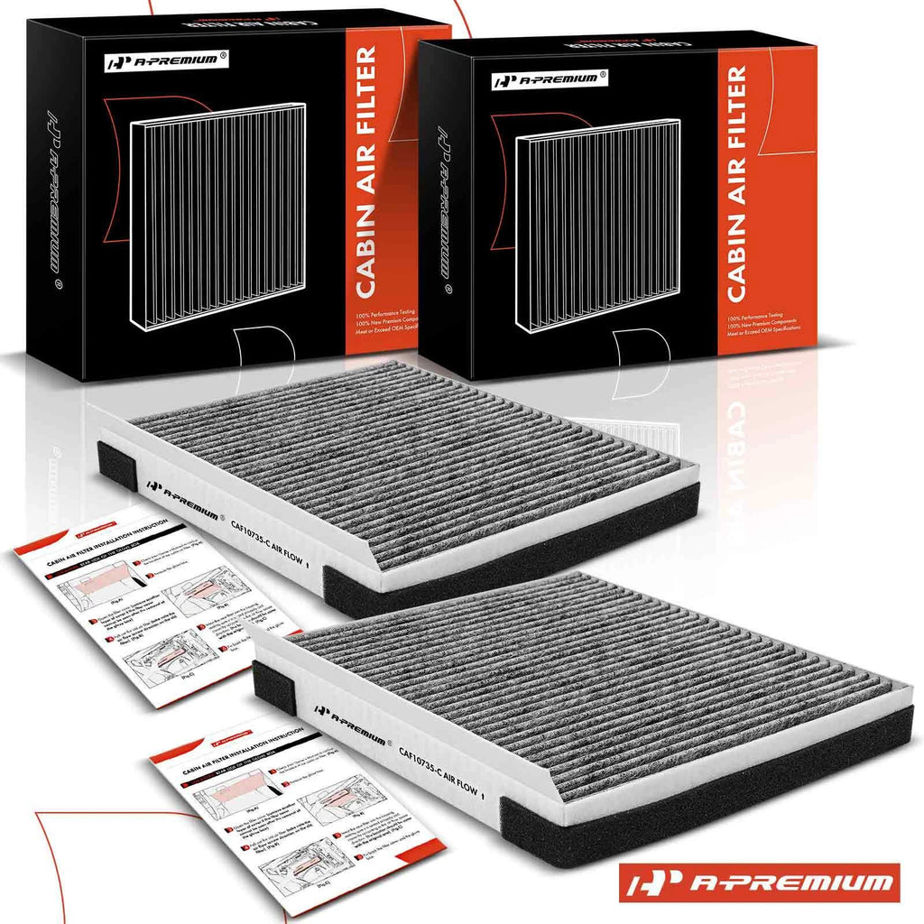 2X Activated Carbon Cabin Air Filter for Hyundai Genesis Santa Fe (2013–2020)
