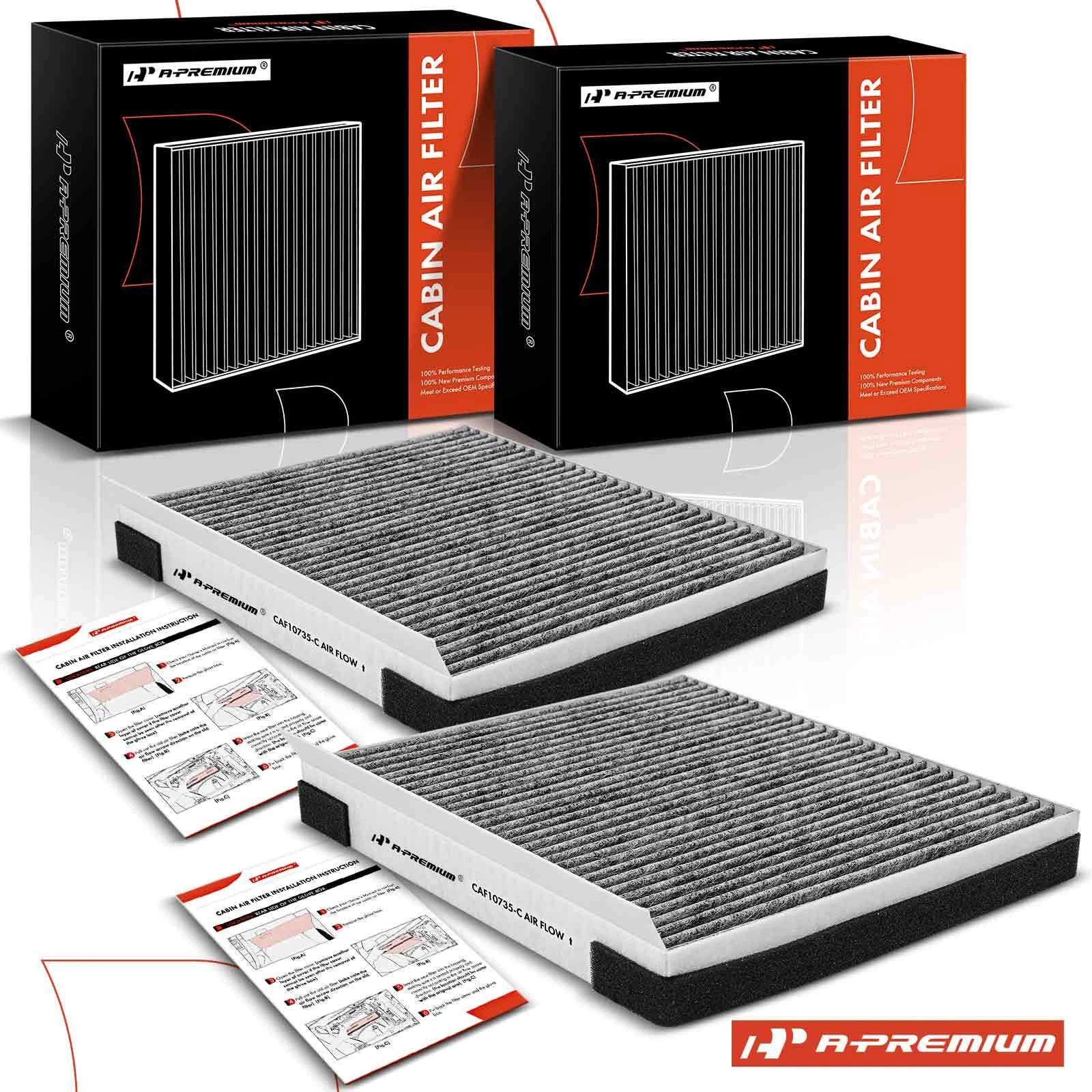 2X Activated Carbon Cabin Air Filter for Hyundai Genesis Santa Fe (2013–2020)