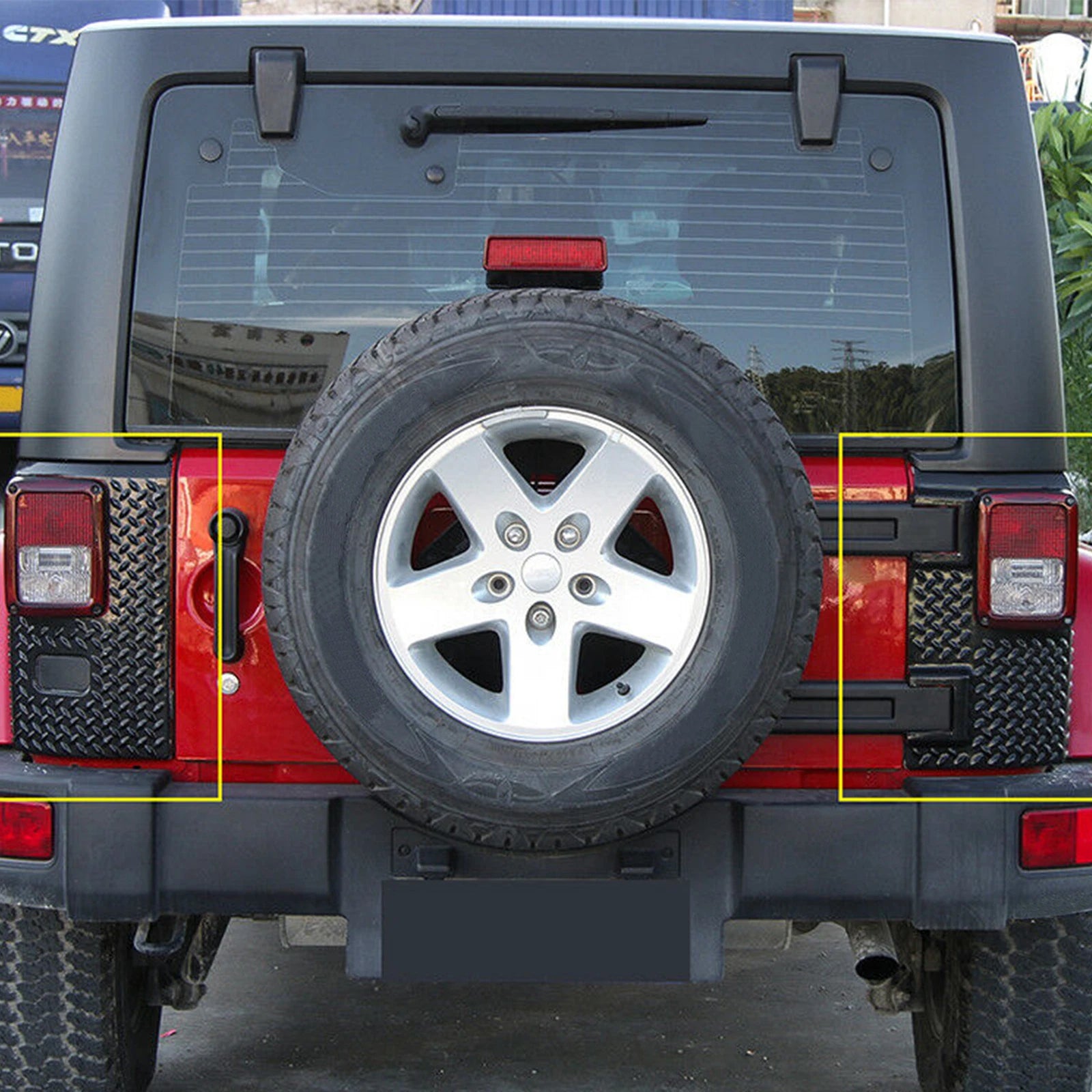 Rear Corner Body Armor Tail Light Guard for Jeep Wrangler JK (2007–2018)