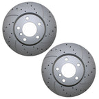2X Front Drilled Coat 330mm Brake Rotors for BMW F22 F23 F30 F36