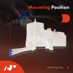 Windshield Washer Reservoir with Cap & Pump for Kia Rio (2018-2020)