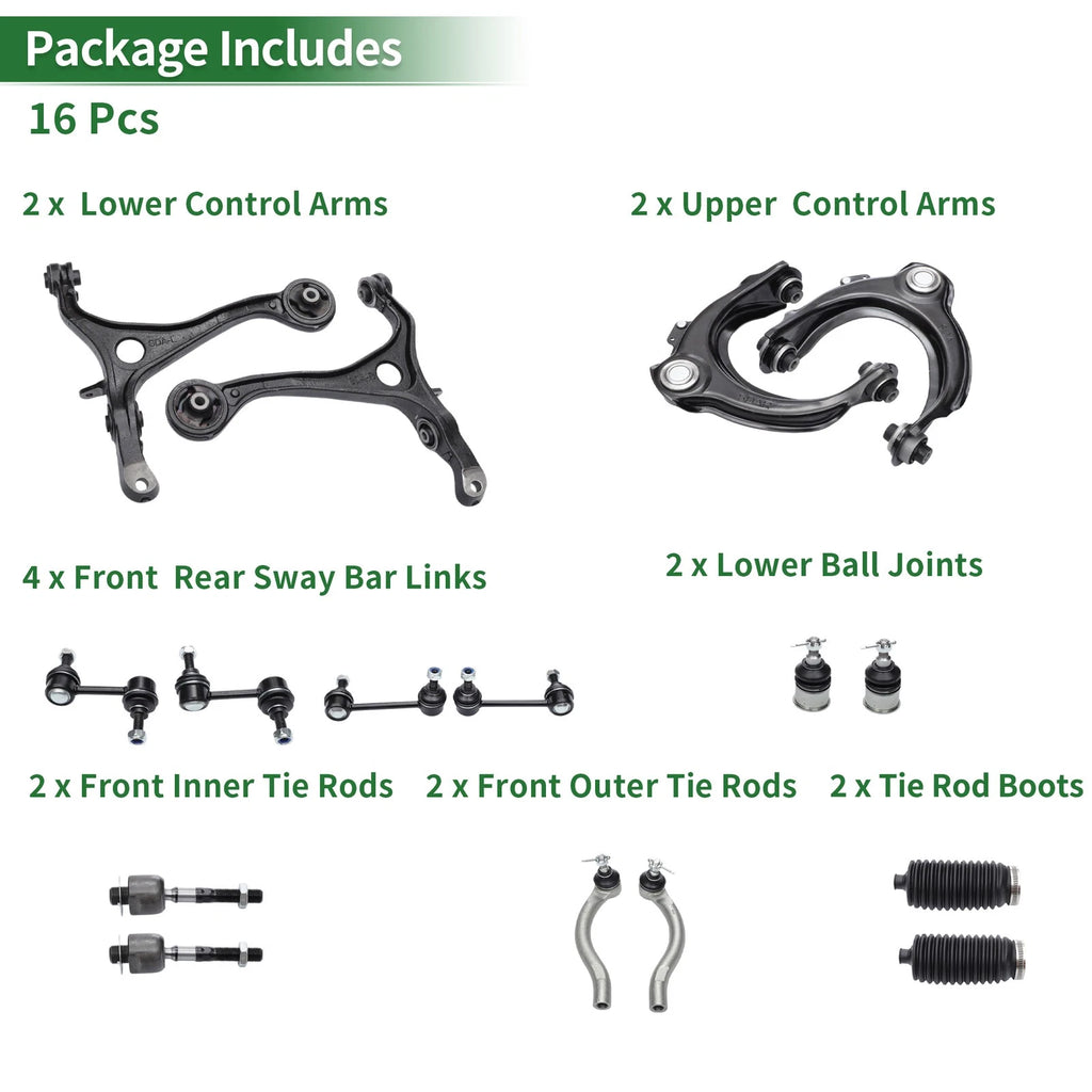 16pcs Front Suspension Control Arm Kit for Honda Accord (No. ES80287/K80228)