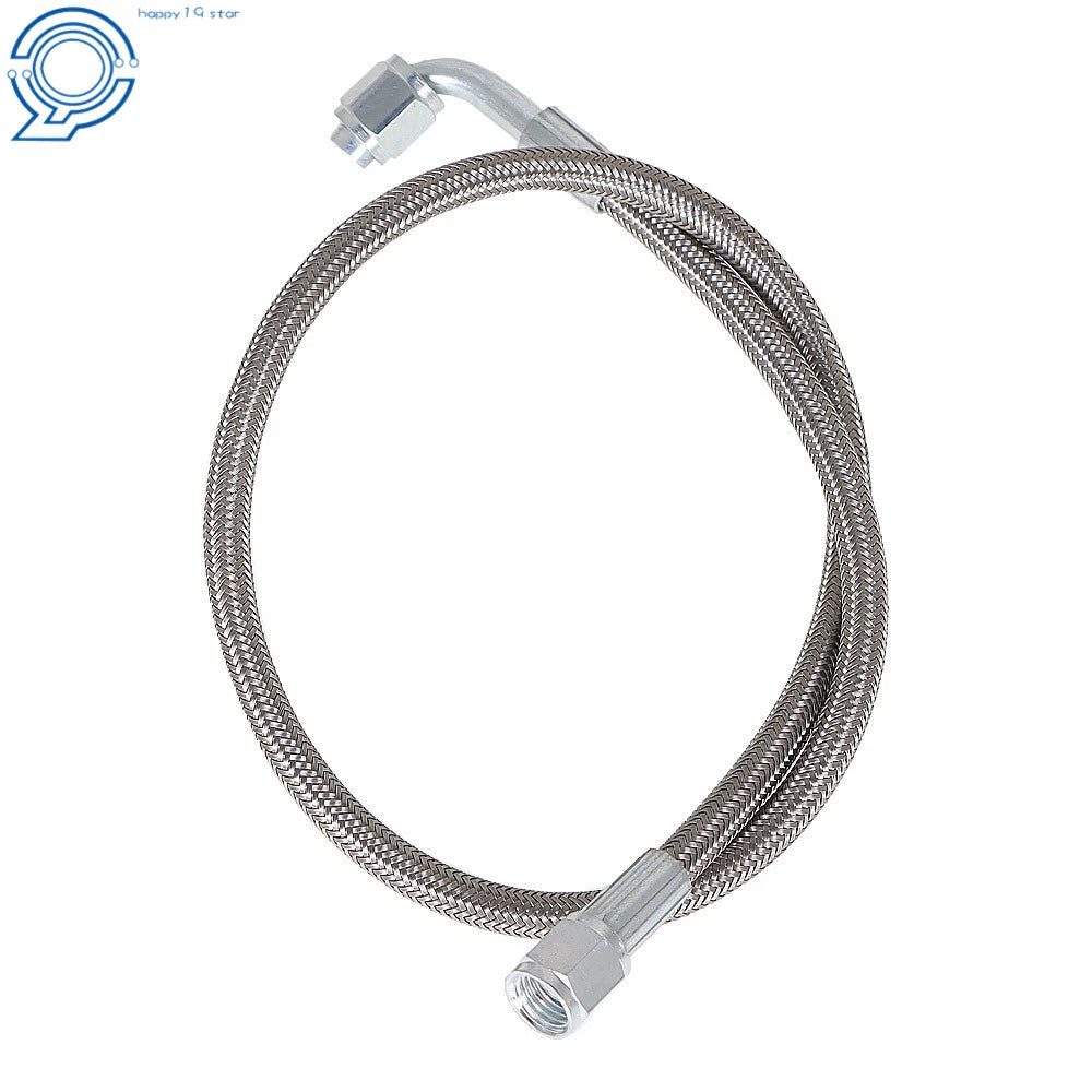 Set of 4 PTFE 90 Degree Hose Ends for Turbo Oil Feed Line