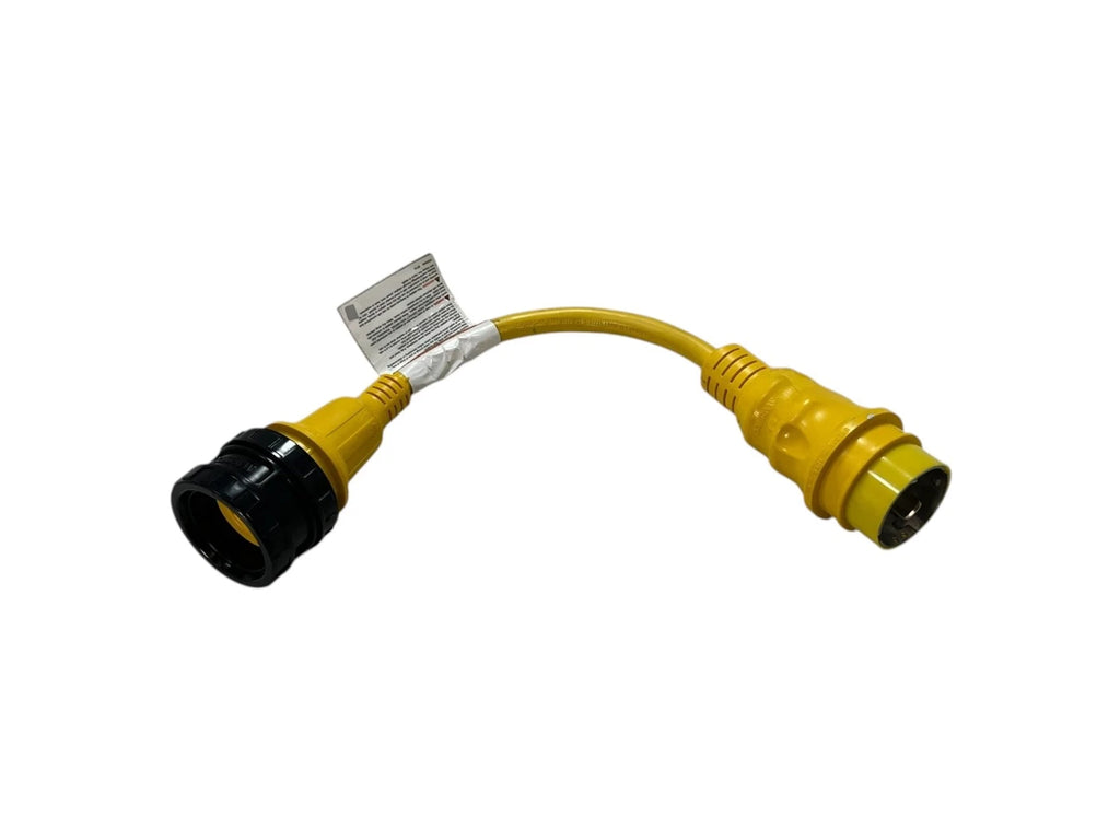 Marinco 121A Pigtail Adapter for 50A 125V Male to 30A 125V Female