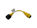 Marinco 121A Pigtail Adapter for 50A 125V Male to 30A 125V Female